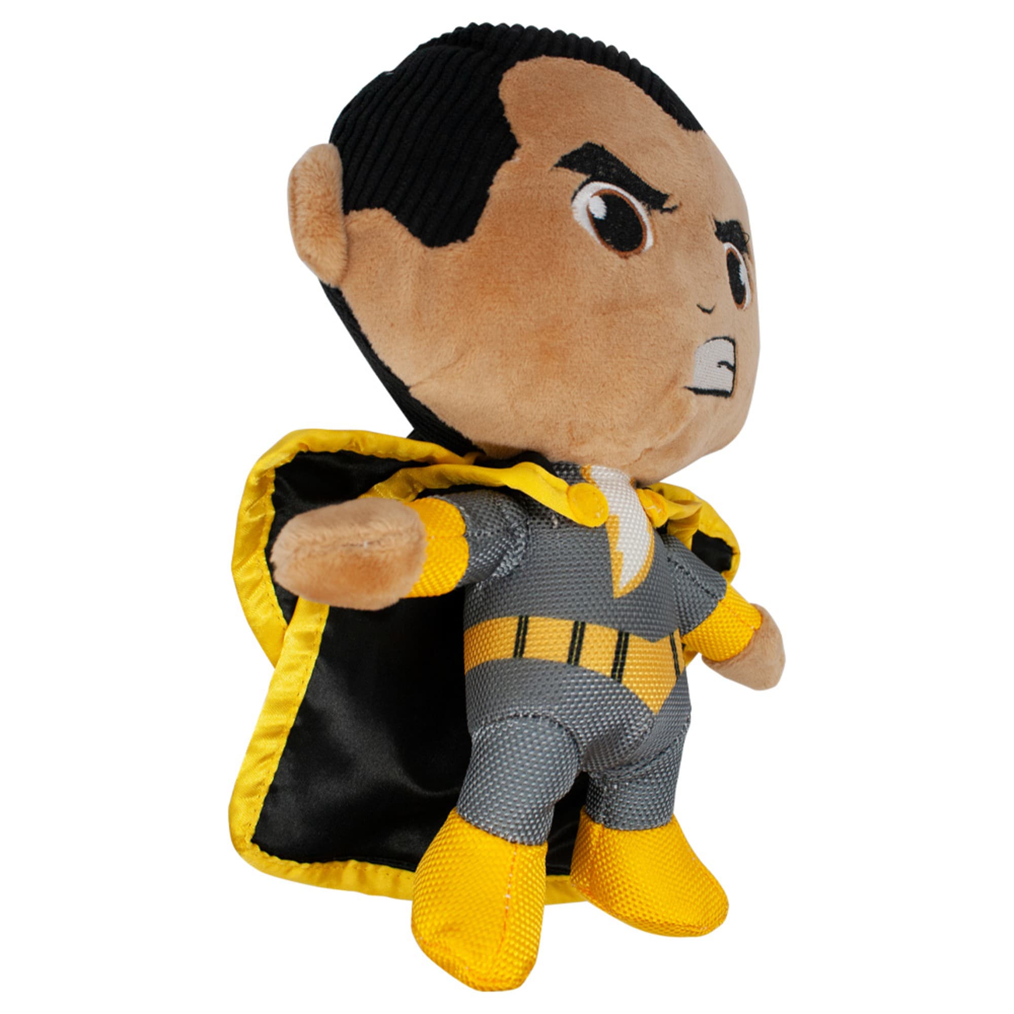 Buckle-Down Black DC Comics Adam Chibi Standing Pose Plush Squeaker Dog Toy， Medium