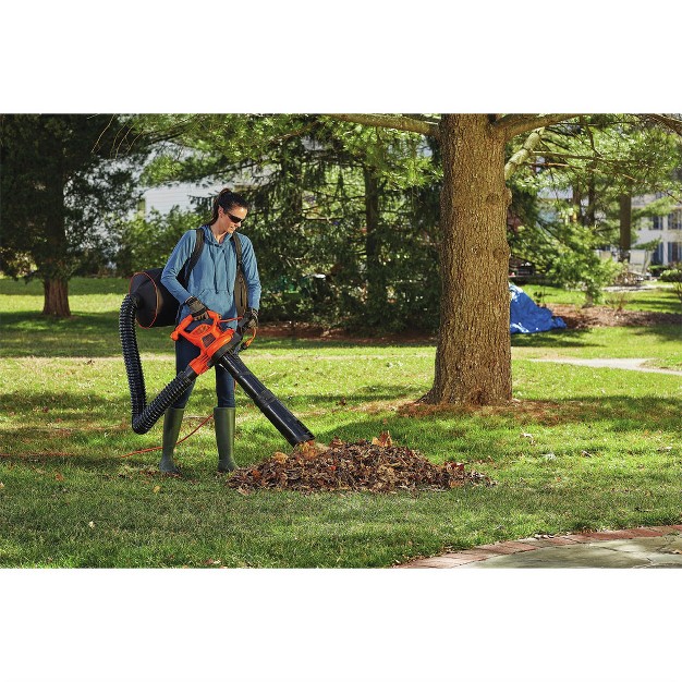 Black amp Decker Bebl7000 Vacpack 120v 240v 12 Amp Corded 3 in 1 Leaf Blower vacuum mulcher