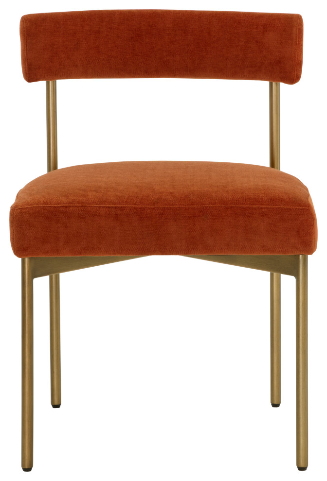 Seneca Dining Chair  Antique Brass  Danny Rust  Set of 2   Midcentury   Dining Chairs   by Sunpan Modern Home  Houzz