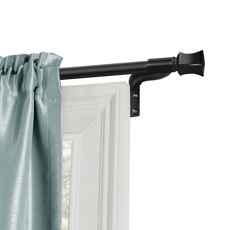 Zenna Home Smart Rods Easy Install Adjustable Cafe Window Rod