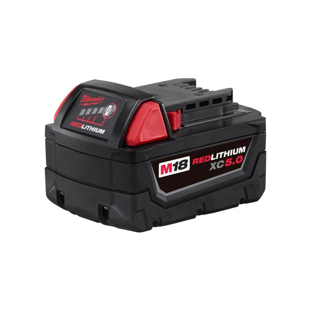 Milwaukee M18 18-Volt 5.0 Ah Lithium-Ion XC Extended Capacity Battery Pack 48-11-1850