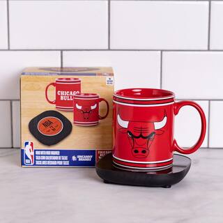 Uncanny Brands NBA Chicago Bulls Single-Cup Red Coffee Mug with Warmer for Your Drip Coffee Maker MW1-NBA-BUL-LG1