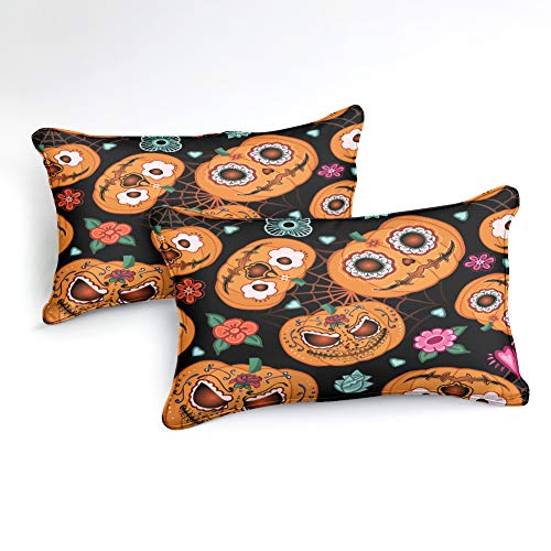 Pumpkin Cartoon Halloween Duvet Cover Set