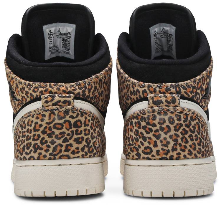 Air Jordan 1 Mid SE GS 'Leopard' BQ6931-021