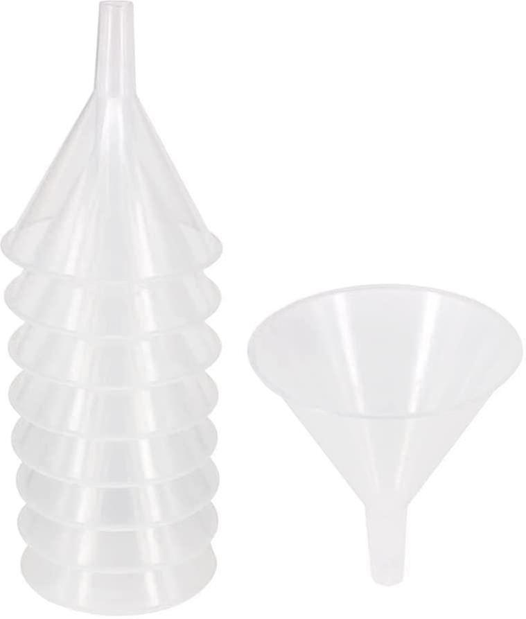 100pcs 4cm Multi-purpose Plastic Funnels With Long Spoutfood Grade Plastic