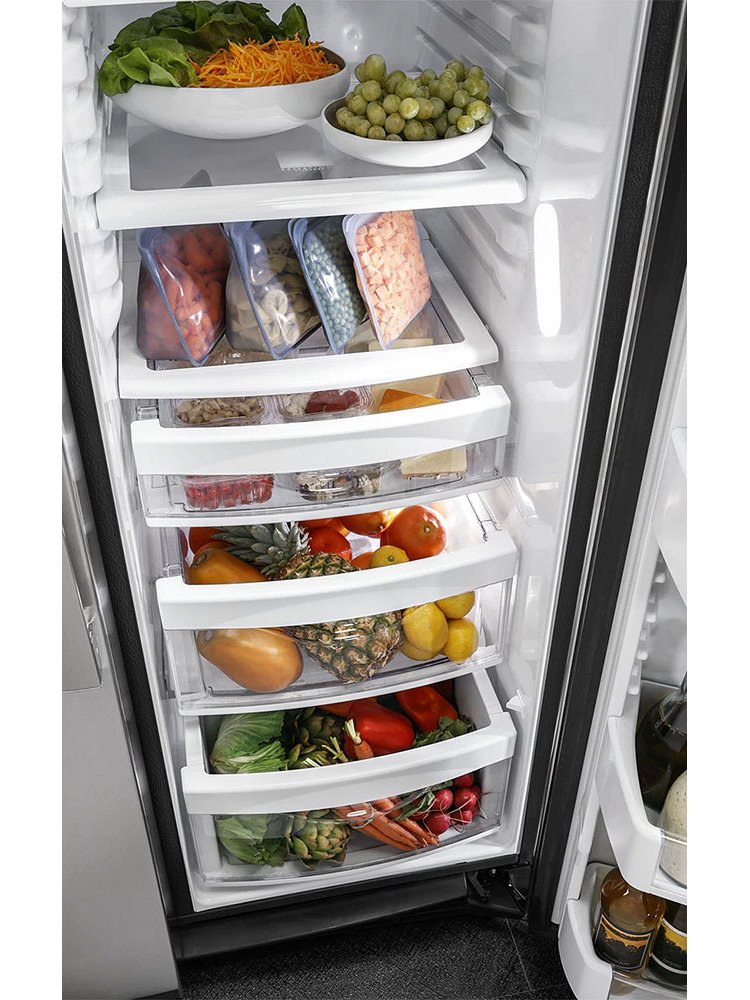 GE Profile 21.9 Cu. Ft. Fingerprint Resistant Stainless Steel Counter-Depth Side-By-Side Refrigerator