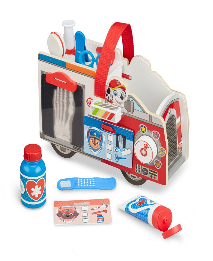 Melissa and Doug Paw Patrol Marshalls Rescue 14 piece Caddy Play Set