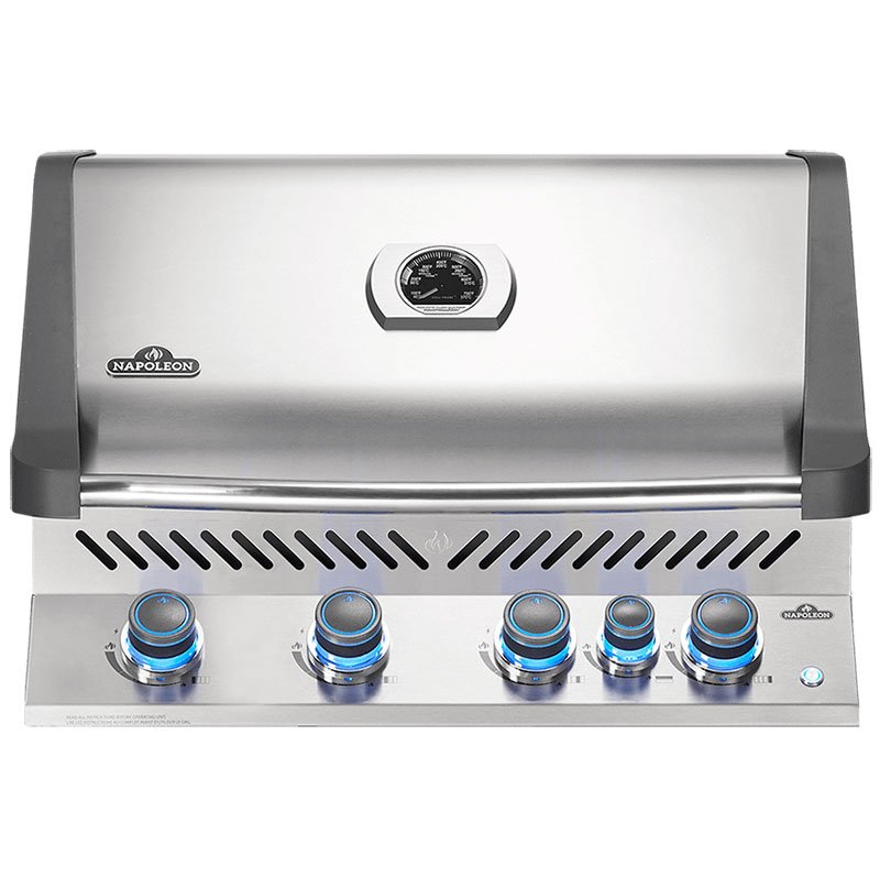 Napoleon Prestige 500 RB Stainless Steel Built-In Natural Gas Grill With Infrared Rear Burner