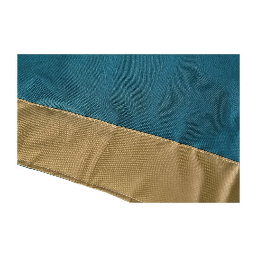 MAX & MARLOW Portable, Water-Resistant Roll-Up Dog Bed Mat, Extra-Large, Tan/Teal 00344