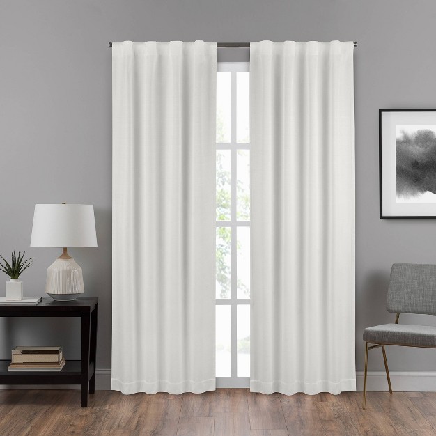 Summit Solid Draft Stopper Room Darkening Window Curtain Panel Eclipse