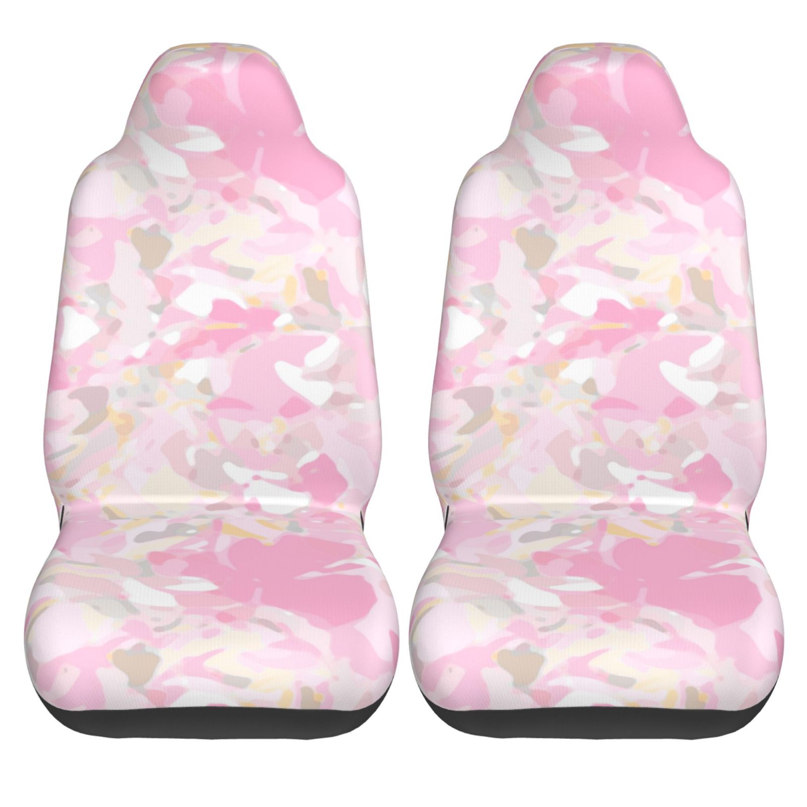 Gorgeous Camouflage Pattern Car Front Seat Covers Protectors ， Romantic Automotive Seat Covers for Cars Trucks Suv