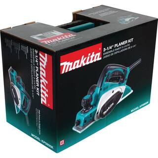 Makita 6.5 Amp 3-14 in. Corded Handheld Planer Kit with Blade Set Hard Case KP0800K