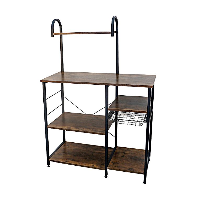 54 inch Brown Multipurpose Storage Shelf