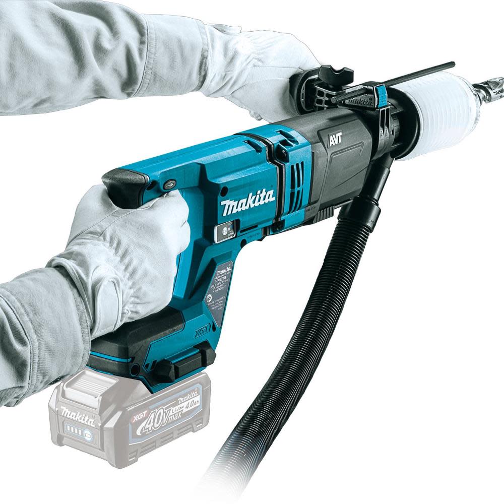 Makita 40V max XGT 1 1/8 AVT Rotary Hammer accepts SDS PLUS bits AFT AWS Capable Bare Tool