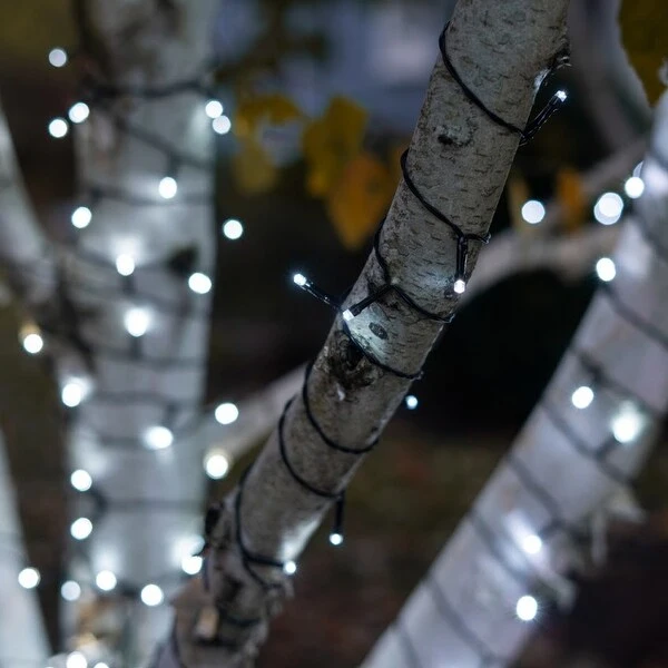 Solar Powered 100 LED String Light - Cool White