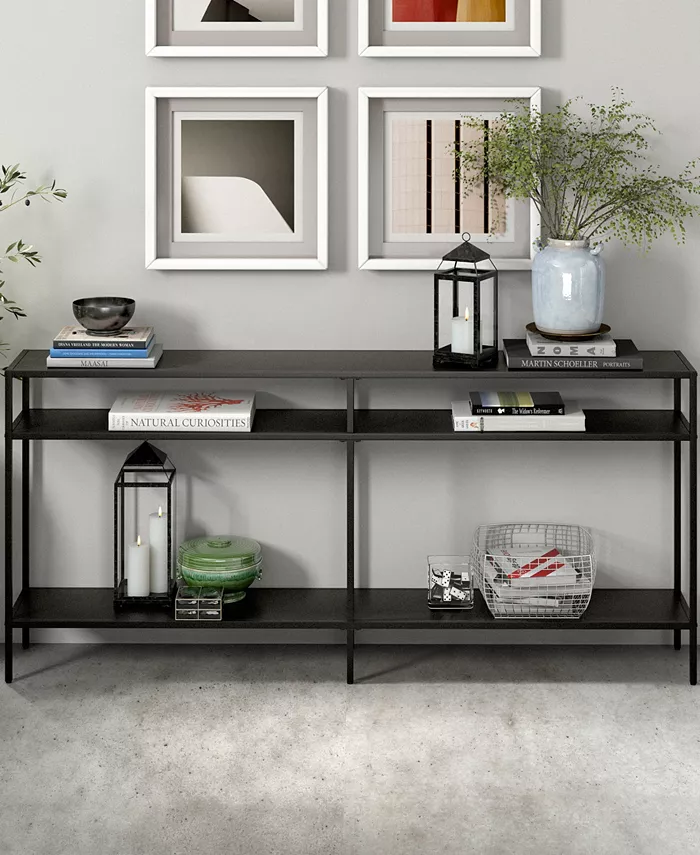 Hudson and Canal Sivil 64 Console Table with Shelves