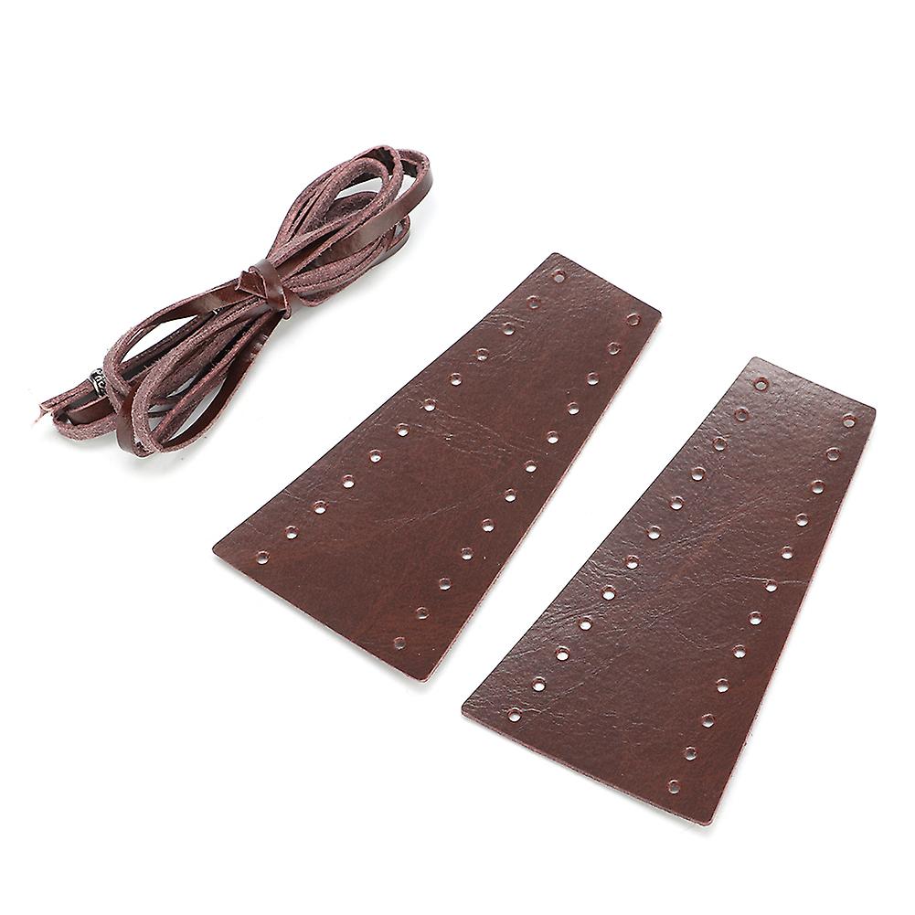 2pcs Motorcycle Lever Brake Clutch Cover Microfiber Leather 15-18mm/0.59-0.71inbrown