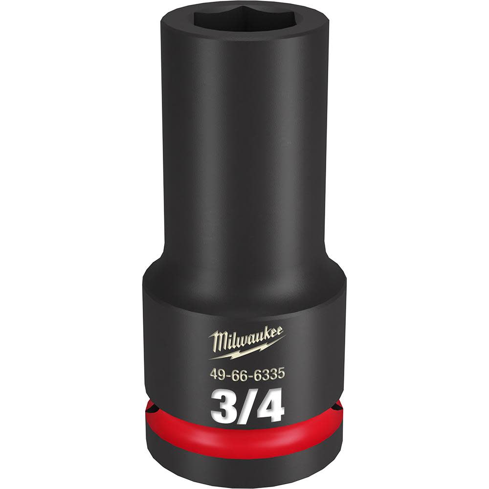 Milwaukee SHOCKWAVE Impact Duty Socket 3/4 Drive 3/4 Deep 6 Point 49-66-6335 from Milwaukee