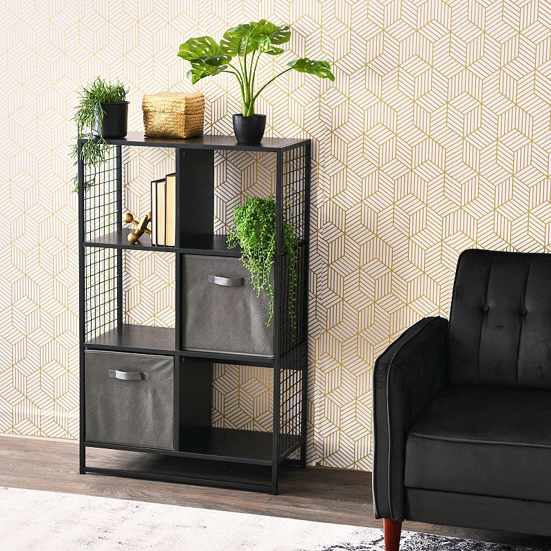 Household Essentials Wire 6-Cube Storage Cabinet