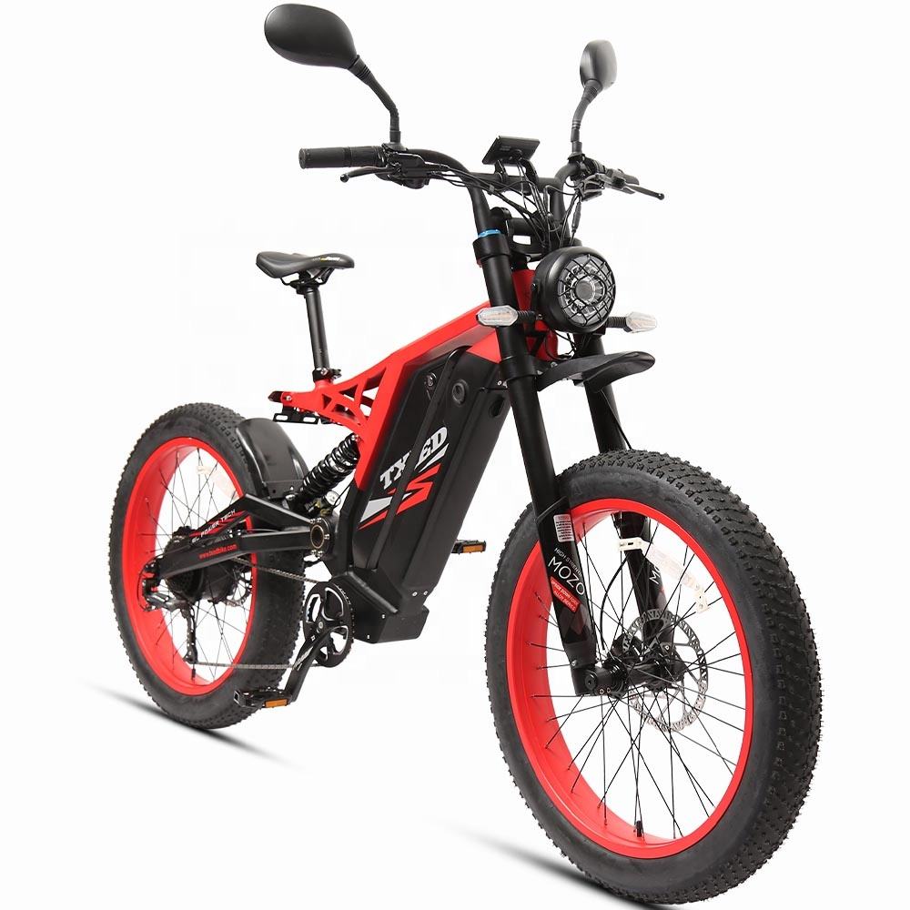 TXED  fat tire 26inch 9 speed road ebike shock new design adult electric motorcycle bike Dirt E Bike