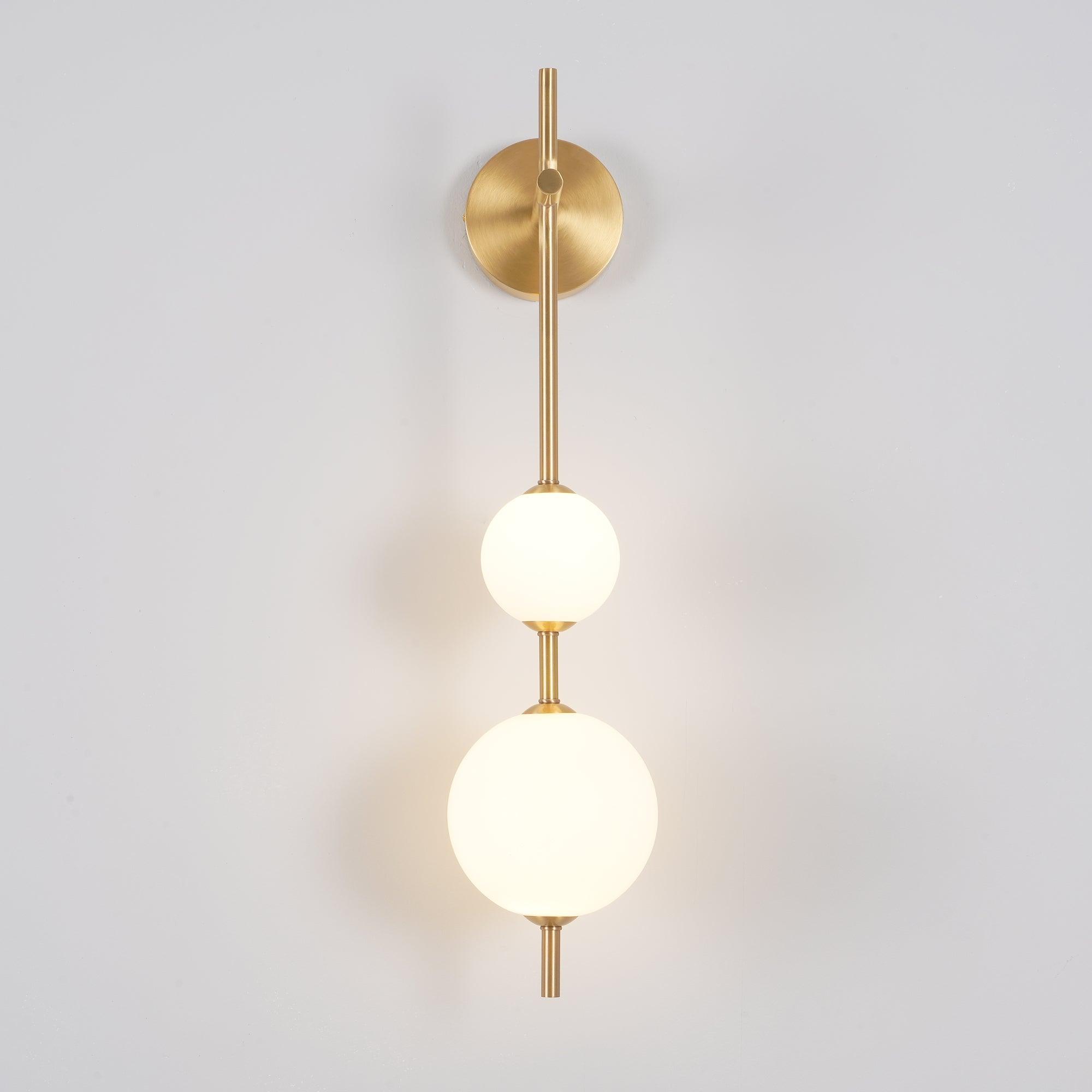 Vertical Globe Wall Lamp