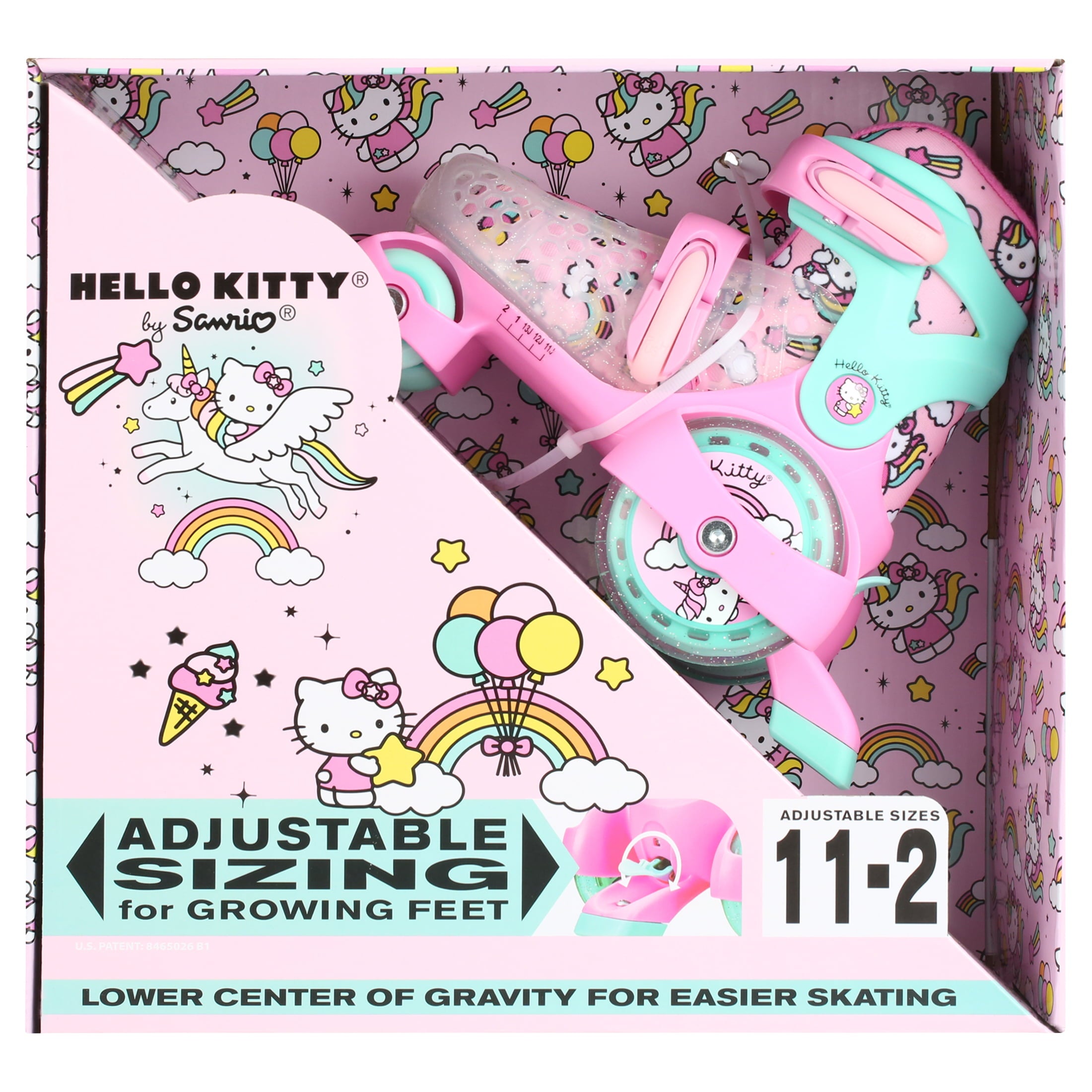 Roller Derby EZ Roll Adjustable Hello Kitty Skate， Size 11-2