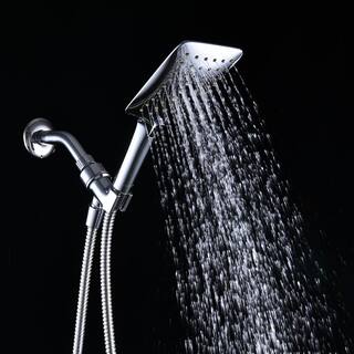 Magic Home 3-Spray Patterns with 2.5 GPM 3.94 in. Wall Mounted Handheld Shower Head in Chrome MMS-HS1302