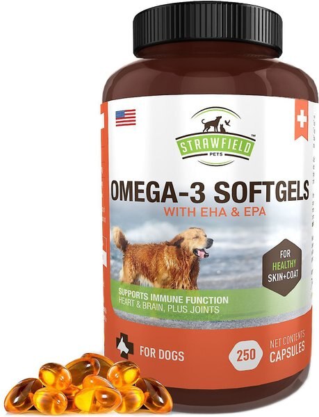 Strawfield Pets Omega-3 Soft Gels Dog Supplement