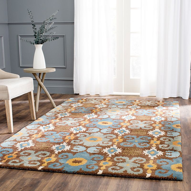 Safavieh Soho Checkerboard Floral Wool Rug