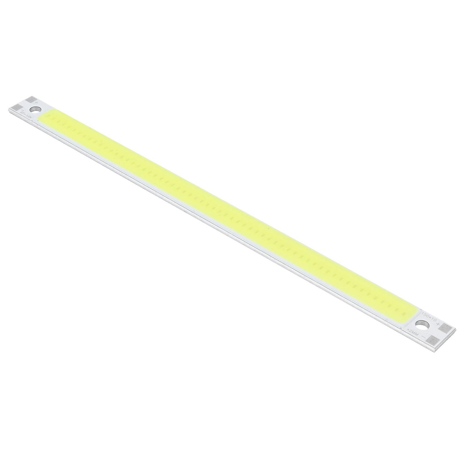 COB LED Lamp Chip 3000‑6500K 12‑14V 10W DIY Strip Shape Light Source Accessory 150x10mmPure White