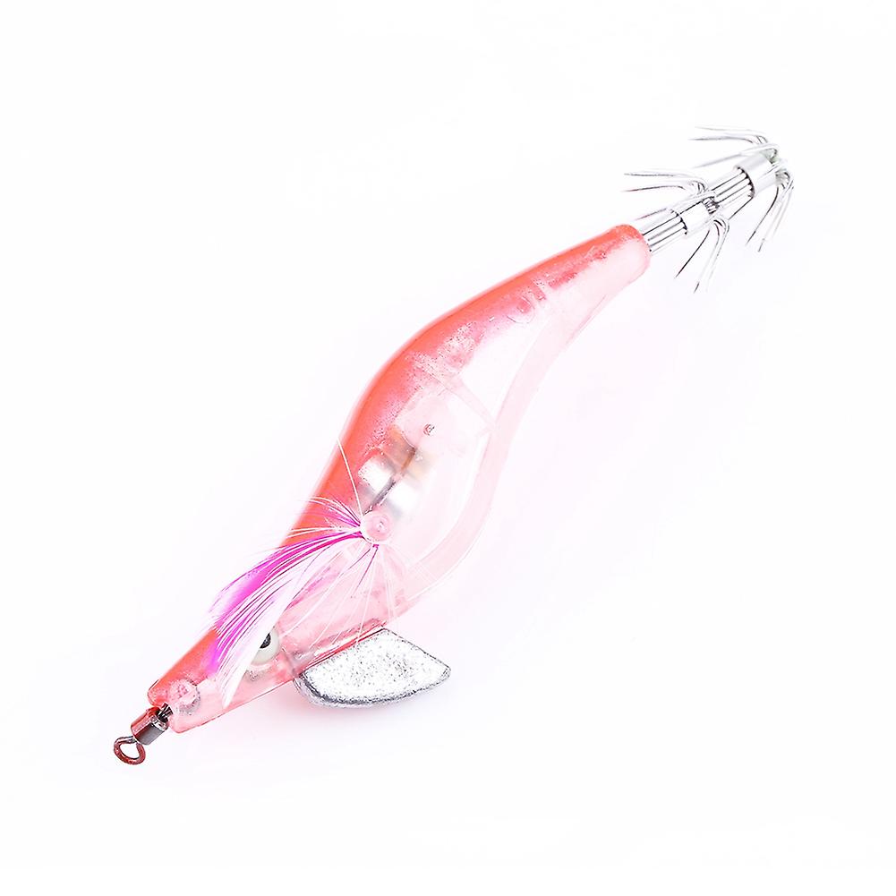 1pcs 10cm Led Glow Lure Shrimp Prawn Baits Squid Fishing Bait Tackle Jigs Hook Orange