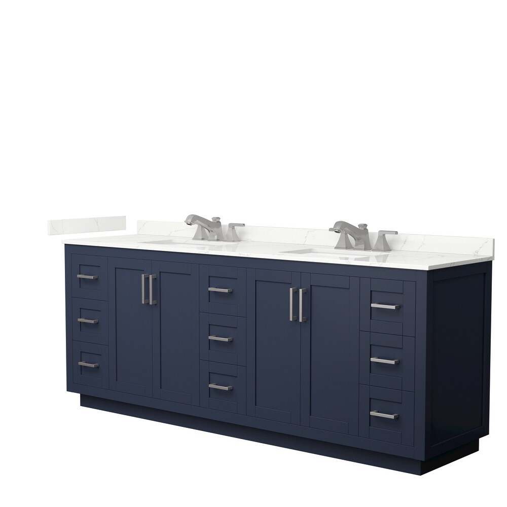 Miranda 84 inch Double Vanity  Quartz Top