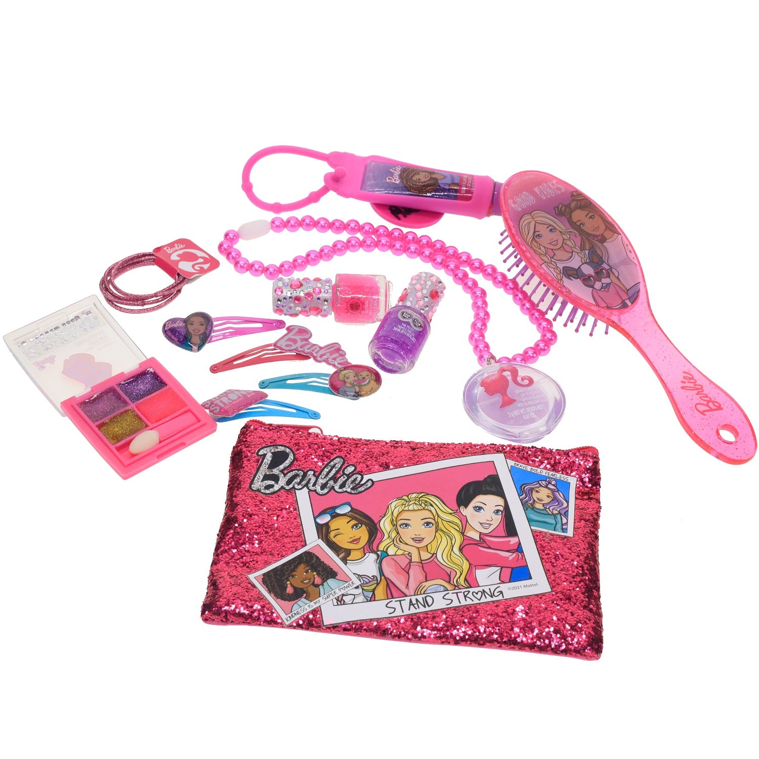 Barbie - Townley Girl Cosmetic Makeup Box Set for Girls, Ages 3+