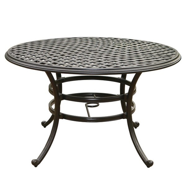 Torino Aluminum 49 Inch Round Dining Table