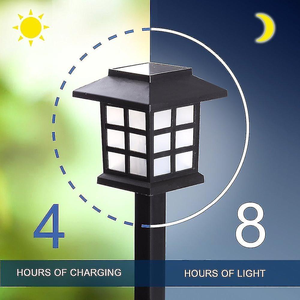 2pcs Led Solar Pathway Lights Waterproof Outdoor Solar For Garden/landscape/yard/patio/driveway/walkway Lighting