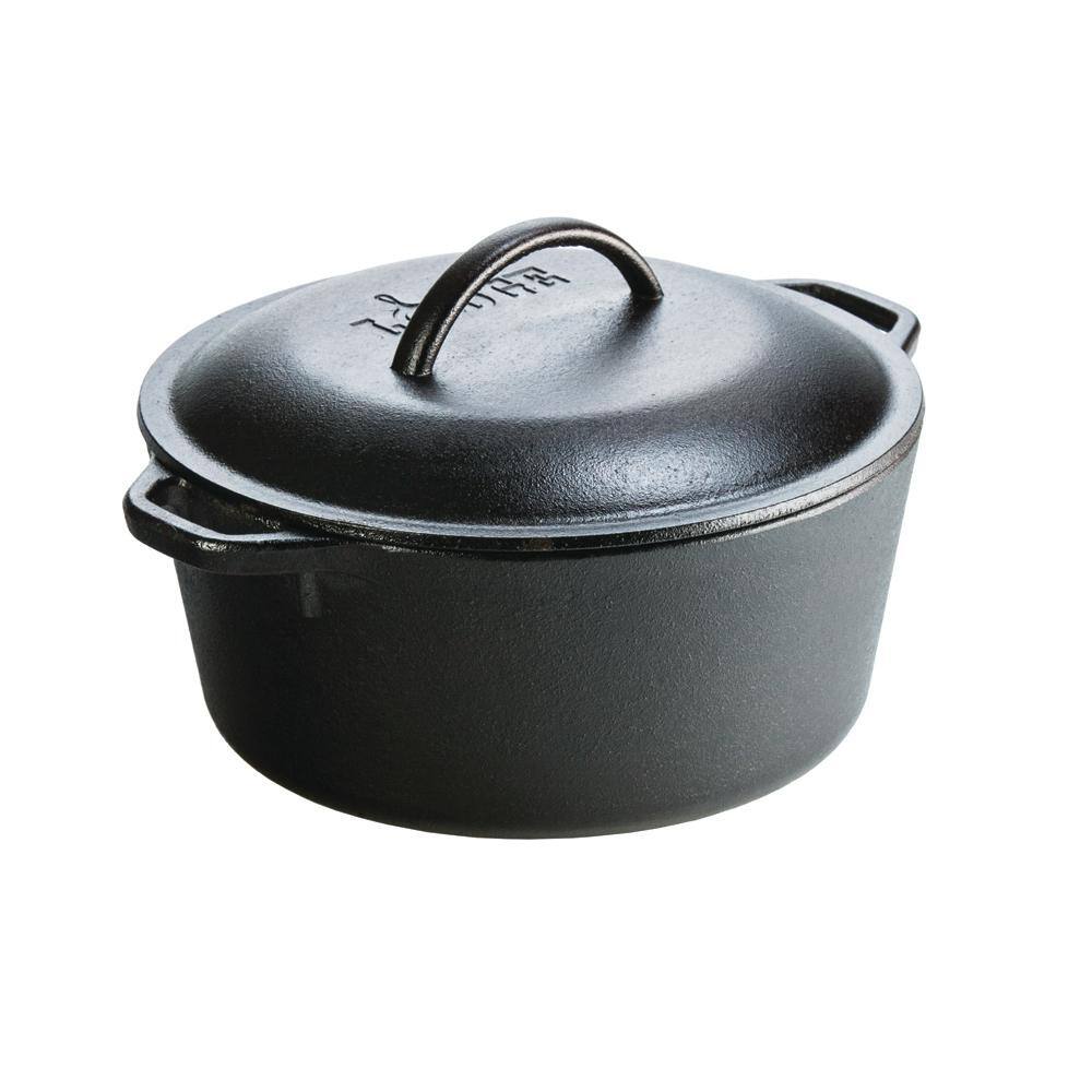 Lodge 5 Qt. Cast Iron Dutch Oven with Lid L8DOL3