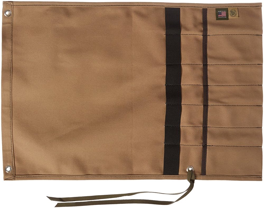 Khaki Canvas Utensil Roll ;