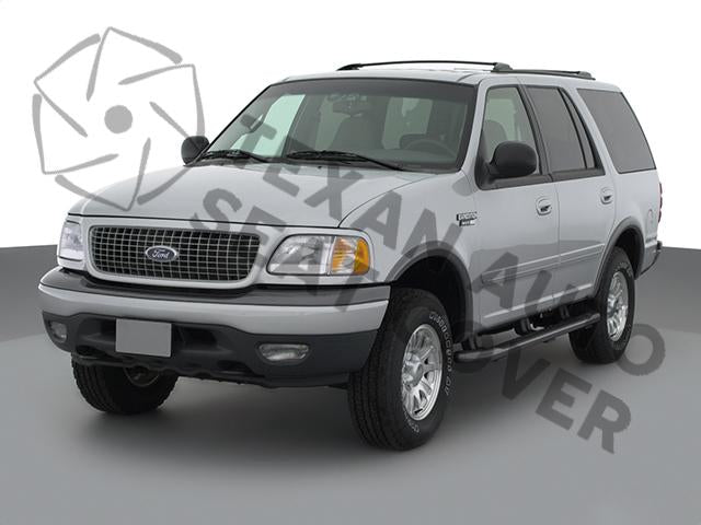 1997， 1998， 1999， 2000， 2001， 2002 Ford Expedition Eddie Bauer， XLT with Leather， 4x4， 2WD， 4.6L， 5.4L Passenger Bottom Leather Seat Cover Gray