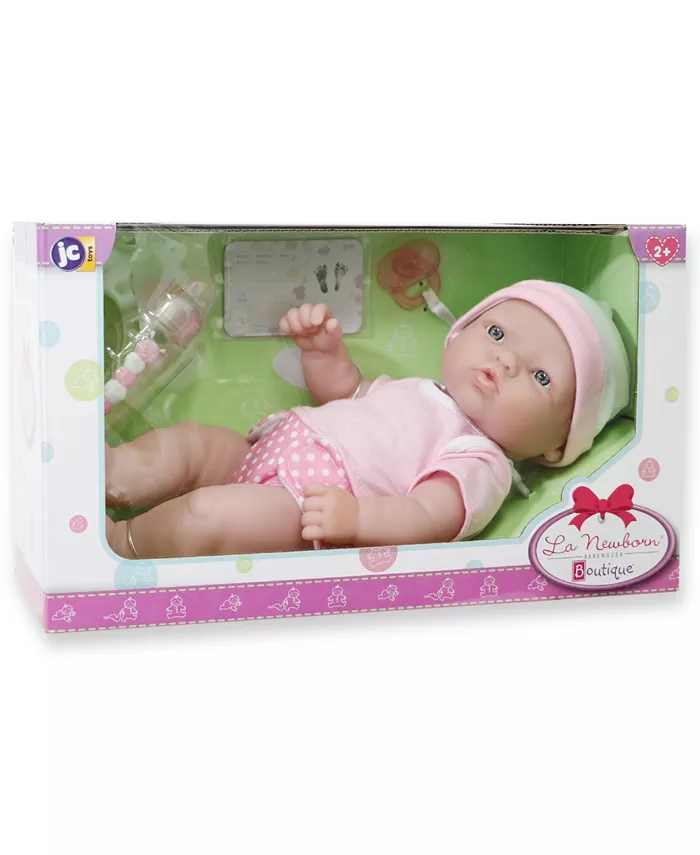 JC TOYS La Newborn Nursery 12 Caucasian Baby Doll Set  7 Pieces