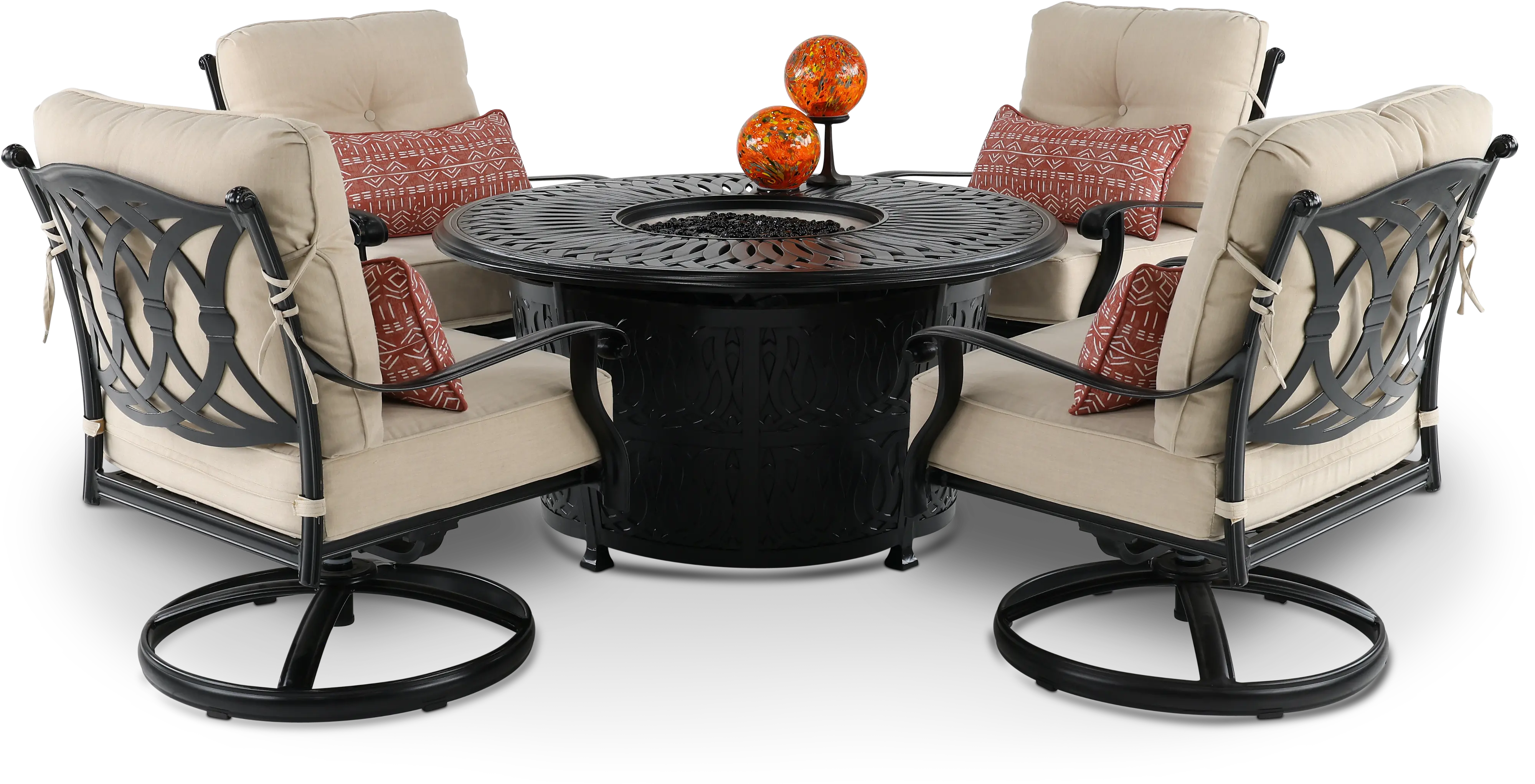 Montreal 5 Piece Chat Height Fire Pit