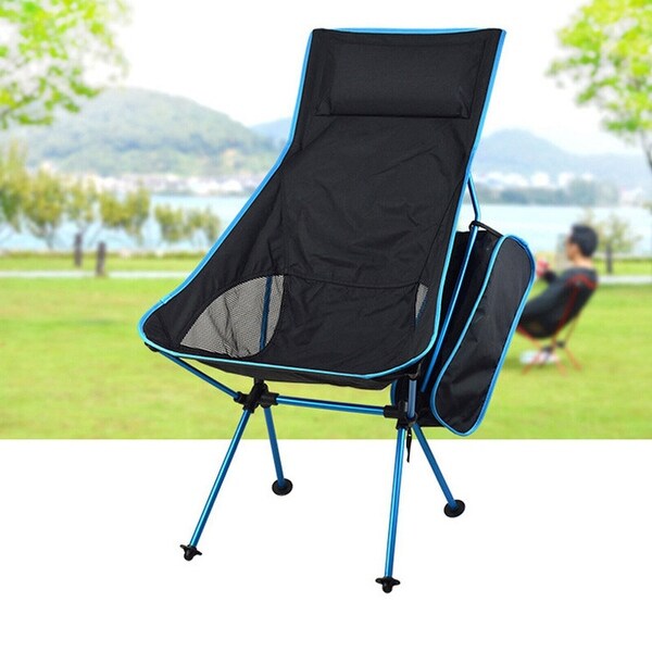 Folding Beach Camping Chair Outdoor Fishing Portable Backpack Seat