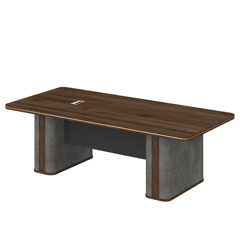 JAGGER Boardroom/ Meeting Table 240cm - Walnut & Grey