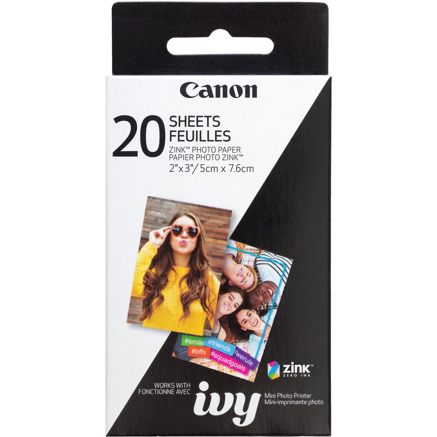 Zero Ink (ZINK) Photo Paper - White by Canon， Inc CNMZINCPAPER20