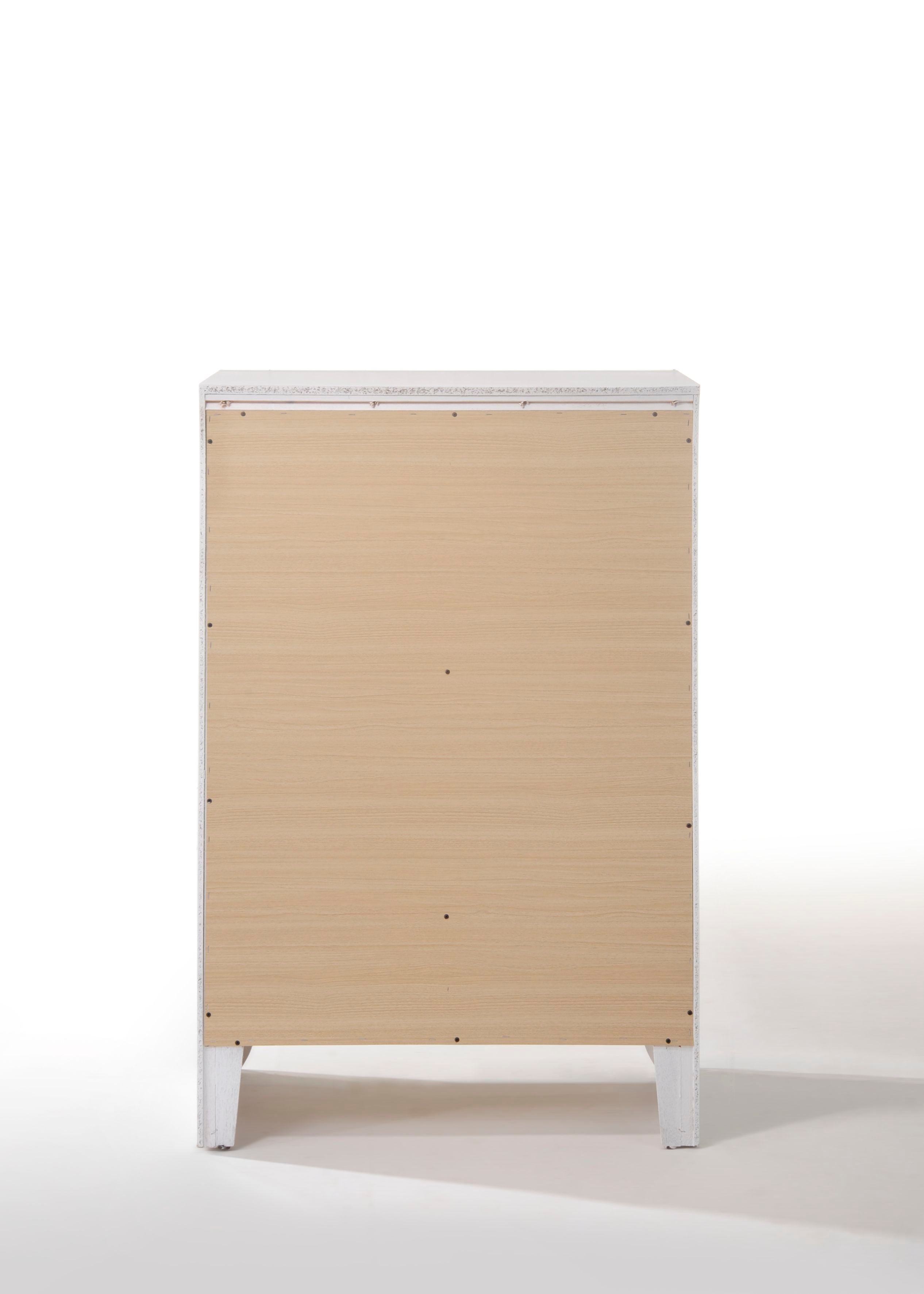 Acme Furniture Ireland White Chest with Five Drawers