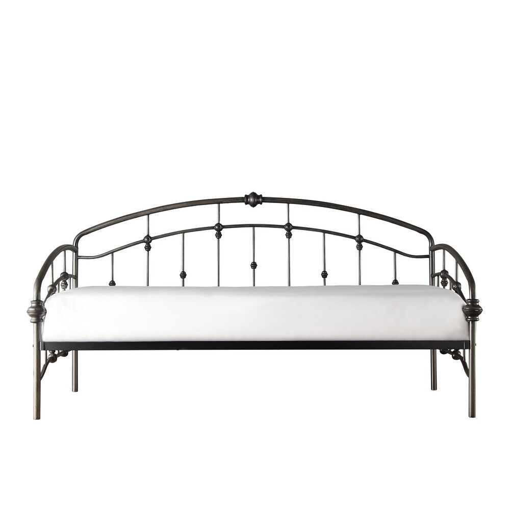 Lacey Round Curved Double Top Arches Victorian Iron Metal Daybed by iNSPIRE Q Classic