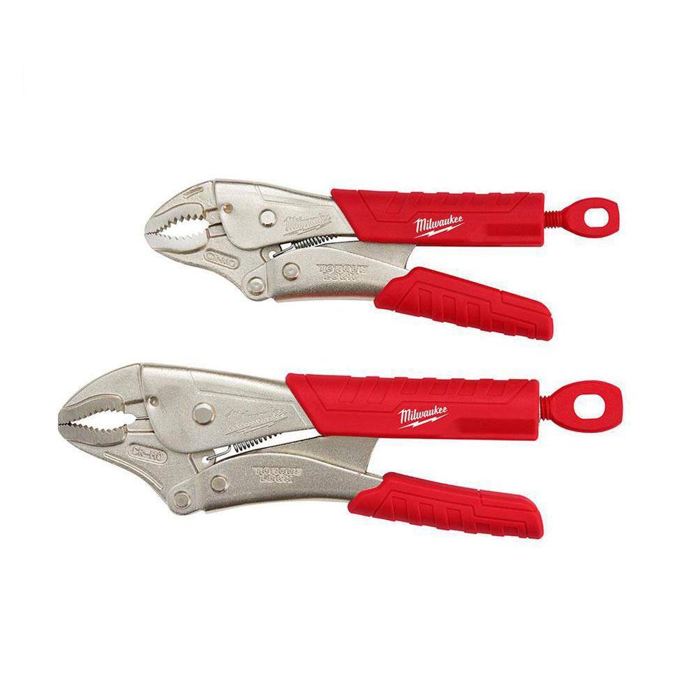 MW Torque Lock Curved Jaw Locking Pliers Set (2-Piece) 48-22-3402