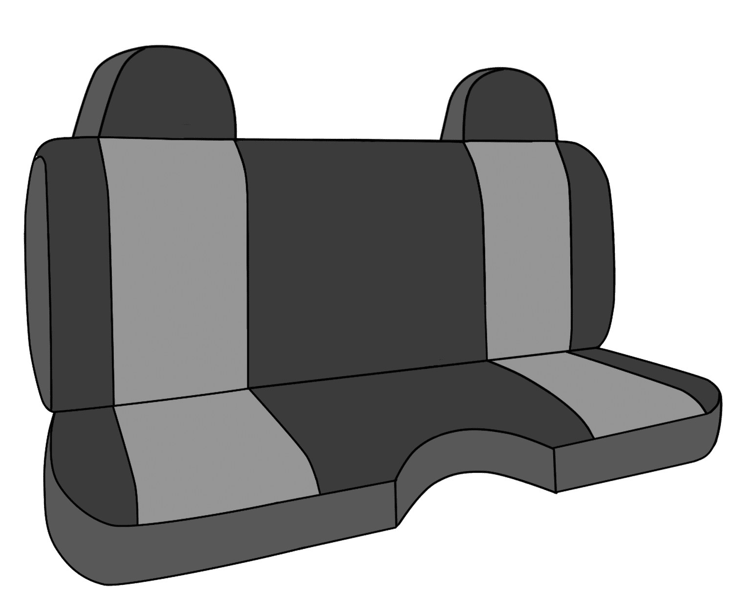 CalTrend Front Solid Bench Camo Seat Covers for 1989-2000 Toyota Tacoma|Pickup - TY101-98KF Forest Insert and Trim