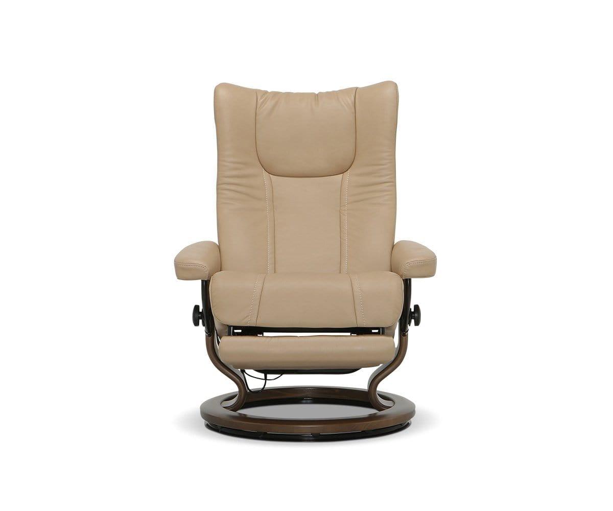 Stressless® Wing Power Leg & Back Recliner