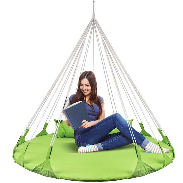 Sorbus Saucer Hanging Swing Nest Green