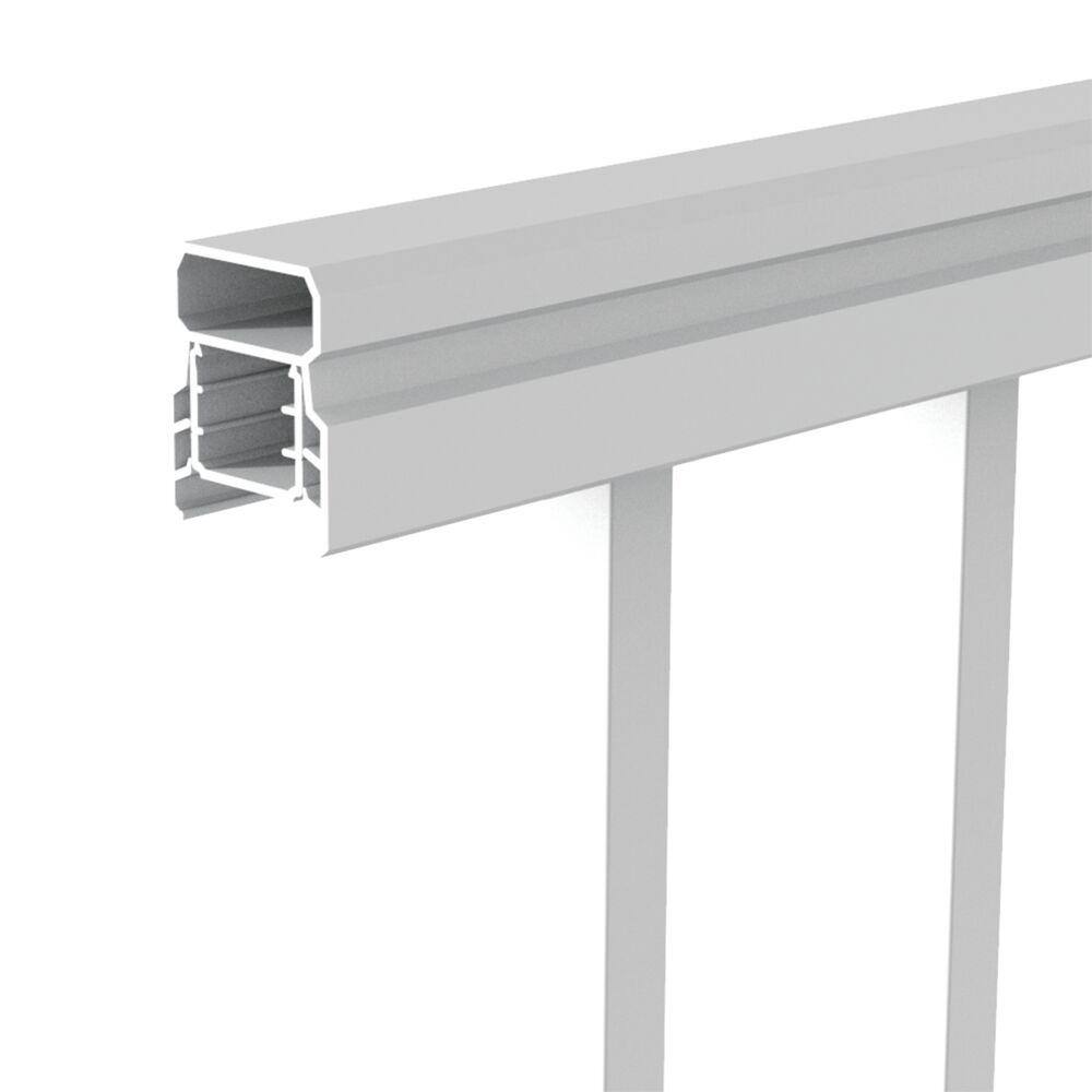 Barrette Outdoor Living VersaRail Classic 8 ft. x 36 in. White Aluminum Rail Level Kit 73043040